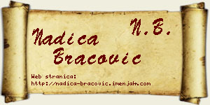 Nadica Bracović vizit kartica